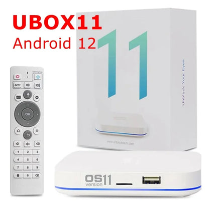 [Genuine]Ubox 11 Unblock Japan USA android 12 tv box 4GB64GB hot in Korea Canada UK Austrlia Singapore vs evpad 11p svicloud 10p