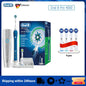 Oral B Electric Toothbrush Pro 4000 3D Action Daily Clean Teeth Visible Pressure Sensor 4 Modes Gum Cares Waterproof Rechargeabl