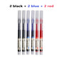 3-5Pcs Straight Liquid Gel Pen Quick-drying, Large-capacity 0.5mm Black Blue Ink for Writing School Office Stationery Supplies