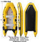 New 0.9mm Thickening (2.3~3.3m) Assault Boat Set 2-6 People Assault Boat Air Alloy Floor Lifeboat Kayak Inflatable Fishing Boat