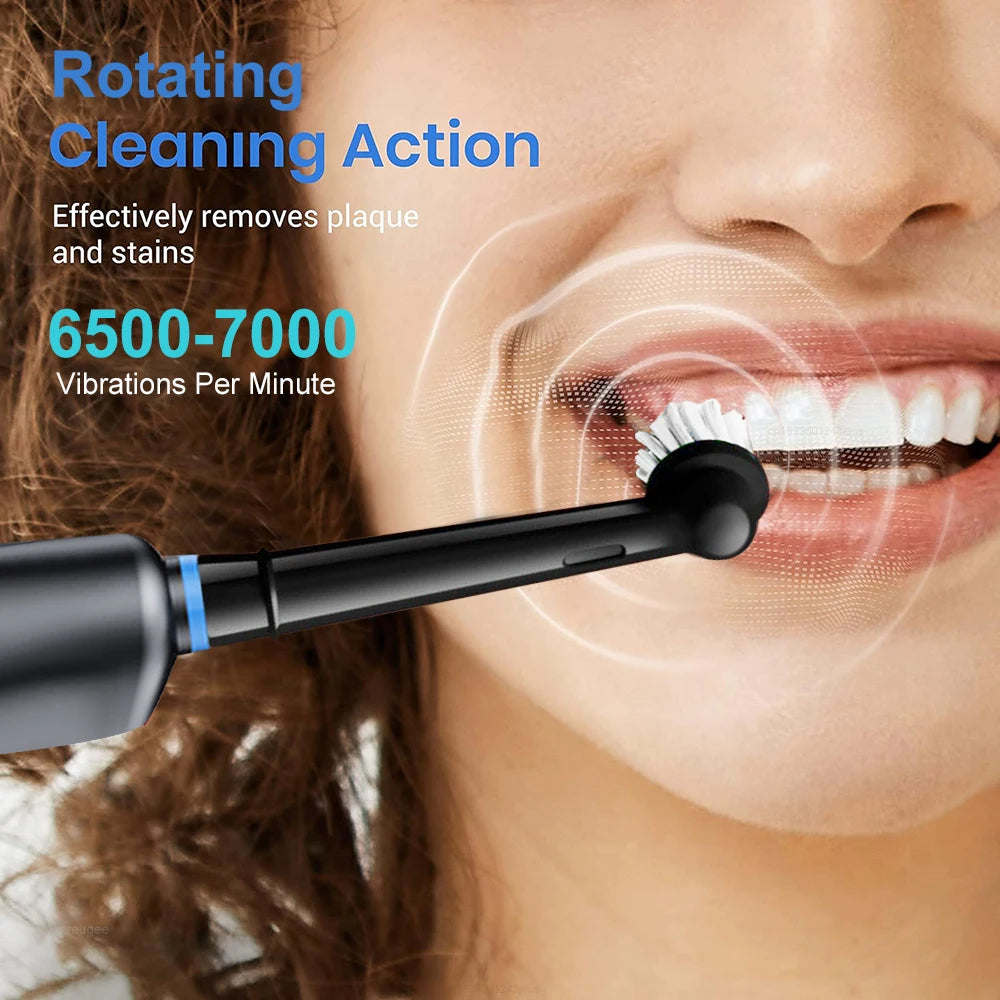 Electric Toothbrush Rotary Rechargeable Electric Toothbrush for Adults Rotating Electric Toothbrushes with 8 Soft Brush Heads