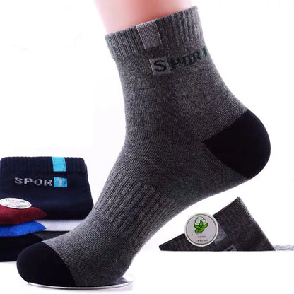 10pairs Men's Fashion Cotton Breathable Comfortable Ankle Socks, Men's Summer Socks