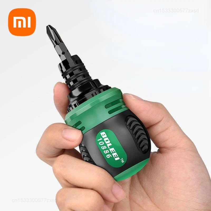 Xiaomi High Quality Ratchet Screwdriver Set with Multifunctional Adjustable Inner Cross Shaped Triangular Plum Screw Driver Set