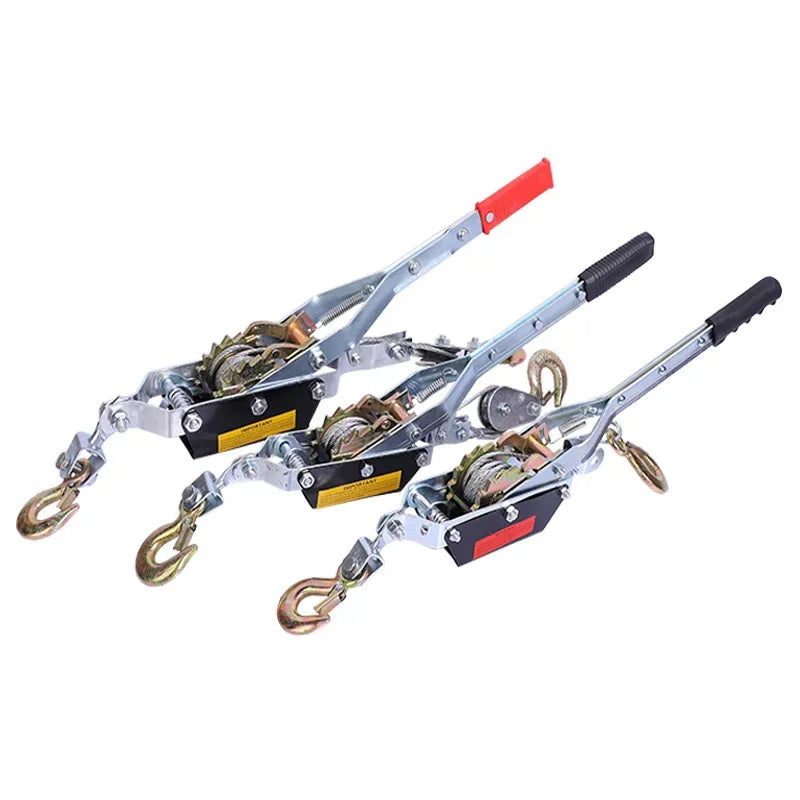 2T 2m Wire Rope Manual Tensioner Ratchet Double Hook Tensioner Winch Fastener Rope Rope Tensioner For Car Cargo