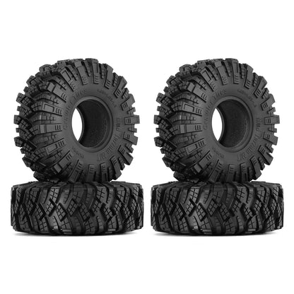 INJORA Kraken Claw 122*42MM Mud Terrain 1.9" Wheel Tires for 1/10 RC Crawler Car Axial SCX10 Pro Capra UTB18 TRX4 Redcat (T1912)