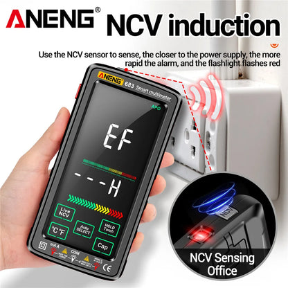 ANENG 683 6000 Counts Multimetro  Smart Multimeter High-end Touch  Test Rechargeable Multitester AC/DC Voltage Tester Current To