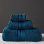 New Egyptian Cotton Bath Towel Set High-Quality Solid Color Thicken Bathroom Towel Set Soft Comfortable