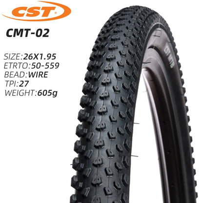 CST CMT-02 MOUNTAIN BICYCLE TIRE OF KID BIKE TYRE MTB 20 22 24 26 INCHES 20X1.95 22X1.95 24X1.95 26X1.95