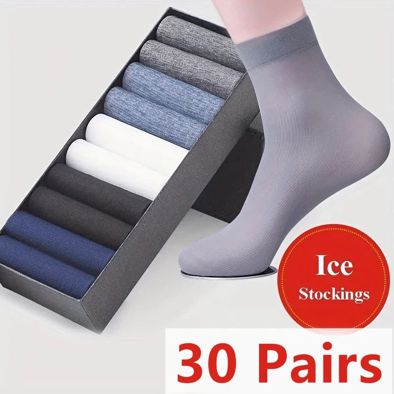 10pairs Men's Fashion Cotton Breathable Comfortable Ankle Socks, Men's Summer Socks