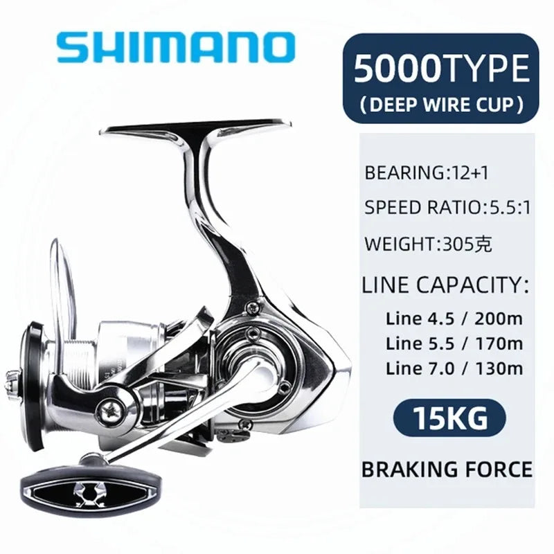 SHIMANO flagship rotary wheel LT series remote-controlled cast metal fishing boat suitable for various water areas, spinning whe