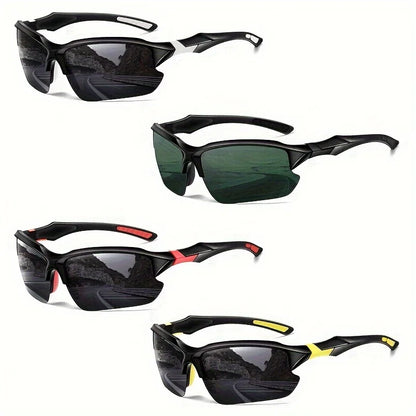 Outdoor Polarized Fashionable Sports Glasses for Men and Women, Windproof Suitable for Baseball Running Fishing Golf and Driving