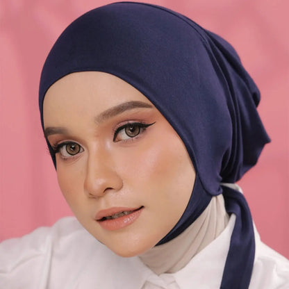 Muslim Inner Cap Hijab For Women Solid Underscarf Hijab Undercap Scarf Turban Hat Islamic Muslim Hijabs Ready To Wear Headcover