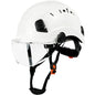 CE Construction Safety Helmet With Goggles Visor ABS Hard Hat ANSI Industrial Work Head Protection Rescue