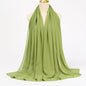 Muslim Chiffon Hijab Scarf Women Long Solid Color Head Wrap For Women Hijabs Scarves Ladies Muslim Veil Jersey Hijabs