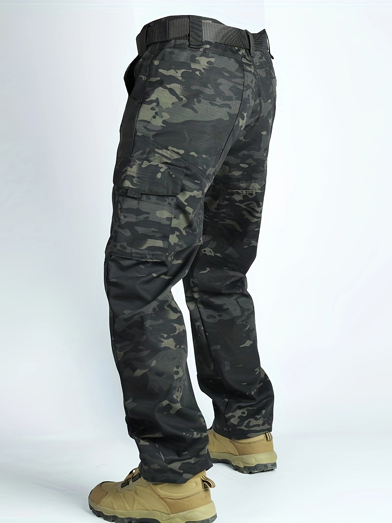 Mens Cargo Pants with Spacious Pockets - Relaxed Straight Leg, Breathable & Durable for Outdoor Adventures - Ideal for Hiking, Fishing, and Casual Wear
