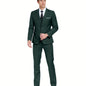 Men's Suits Set 3pcs Business Work Banquet Performance Travel Holiday Vacation Daily Birthday Gift Dress Tuxedo Jacket Coat Blazer Vest Pants Suit Set for Men Size XS-XXXL Wedding Season