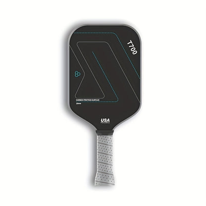 1pc T700 Carbon Fiber Pickleball Paddle, 16mm High-Friction Cloth Pattern Racket, Cold Pressed, Breathable & Comfortable Grip, Unisex-Adults, USA Approved