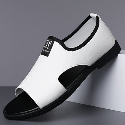 2025 Summer New Sandals, Men'S Slippers, Beach Shoes, Anti Slip, Odor Proof, Wear Resistant, Large Size, Lightweight, New Style For Young College Students To Work, Trendy, Breathable, Leisure, Driving, Dual Use, Water Soaking