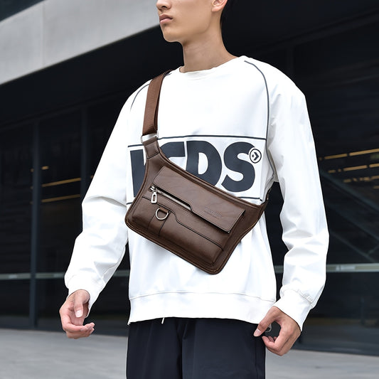 New Men's Casual Large-capacity High Quality Men's Chest Bag Senior Sense Of Large-capacity Men's Crossbody Bag Shoulder Bag Ideal Gift for Men