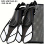 [Popular Choice] Qingsong Adjustable Snorkeling Fins with Buckles, Open Heel Design, Short Travel Swim Fins for Adults - Men and Women, Black