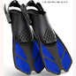[Popular Choice] Qingsong Adjustable Snorkeling Fins with Buckles, Open Heel Design, Short Travel Swim Fins for Adults - Men and Women, Black