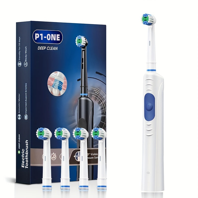 Electric Toothbrush, Adult Rechargeable Fully Automatic Intelligent Toothbrush For Student/Men/Women/Couple, Deep Cleaning Teeth Cleaner