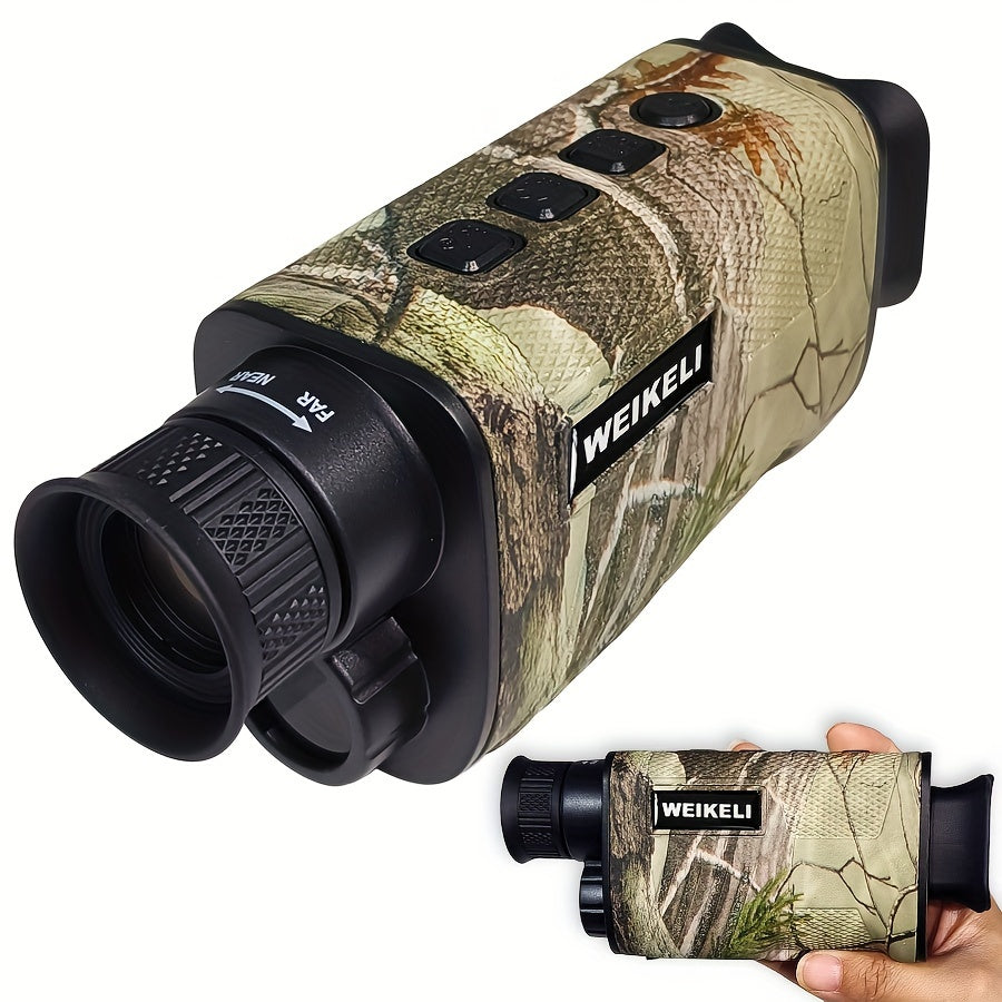 Camo Night Vision Monocular, 8X Digital Infrared Monocular Telescope With 2200mAh Rechargeable Lithium Battery, 3.91cm TFT Display Screen