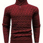 Men'S Casual Commuting Fashion Solid Texture Warm Lapel Sweater