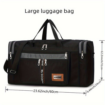 Multifunctional Luggage Bag, Large-capacity Travel Bag, Men's Foldable Portable Clothing Storage Bag, Business Trip Bag