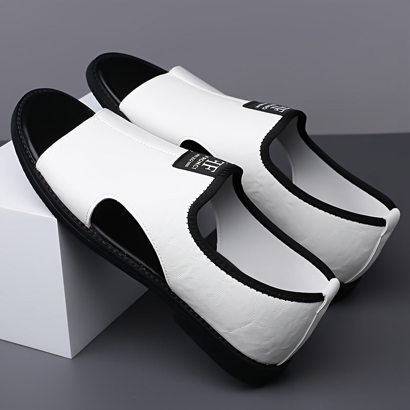 2025 Summer New Sandals, Men'S Slippers, Beach Shoes, Anti Slip, Odor Proof, Wear Resistant, Large Size, Lightweight, New Style For Young College Students To Work, Trendy, Breathable, Leisure, Driving, Dual Use, Water Soaking