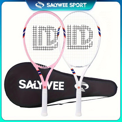 1pc Tennis Racket With Bag, Lightweight Carbon Racquets For Men Women, Suitable For Sports Tennis Training