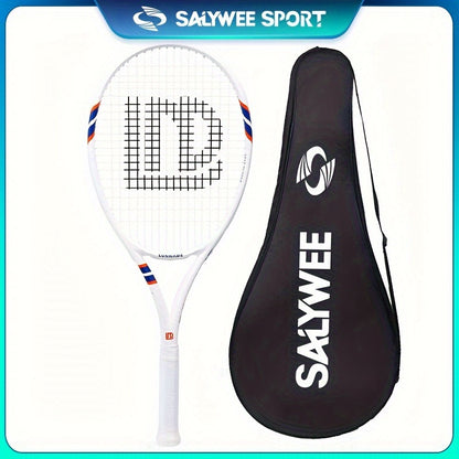 1pc Tennis Racket With Bag, Lightweight Carbon Racquets For Men Women, Suitable For Sports Tennis Training