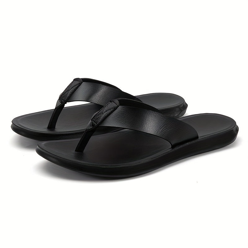 MAGIC LIONS-Comfortable and Durable Brown Men'S Business Casual Slippers - Indoor/Outdoor Beach Sandals.Men'S Synthetic Thong Sandals, Casual Non Slip Flip-flops Shoes ToePost Sandals For Indoor Outdoor Beach, Spring And Summ