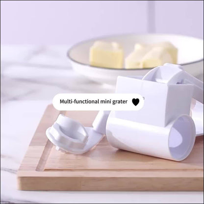 Olive Garden Rotary Cheese Grater, Handheld Rotary Cheese Grater, Small Cheese Grater with Handle