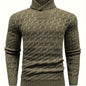 Men'S Casual Commuting Fashion Solid Texture Warm Lapel Sweater