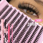 200/800pcs DIY Eyelash Extension Kit Individual Lashes Cluster, 9-16mm Mix 30D 40D 50D 60D with Lash Bond and Tweezers for Beginners, Exquisite gift set Beautiful gift, New Year gift
