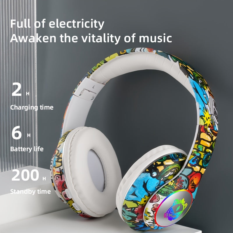 Wireless Headphones with Stereo Sound and Noise Reduction/Long Battery Life/E-Sports Gaming Headphones/Foldable Headphones, a Gift for Everyone to Enjoy Music Anytime, Anywhere!