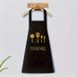 1pc & Kitchen Apron with Pockets, Adjustable Multi-Functional Design, 100% Polyester, Black & Green, Ideal for Coffee Bars & Restaurants, Durable & Easy to Clean, Apron