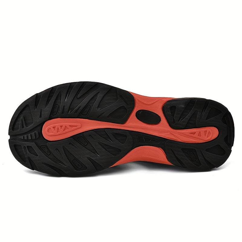 Men's Genuine Leather Non-Slip Sandals - Lightweight Quick-Dry Beach Shoes with Adjustable Straps, Breathable Rubber Sole & Comfortable Round Toe for Summer Casual Wear