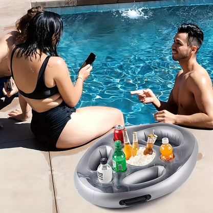 Make Pool Parties Fun & Organized with This Inflatable Floating Pool Tray & Drink Holder!