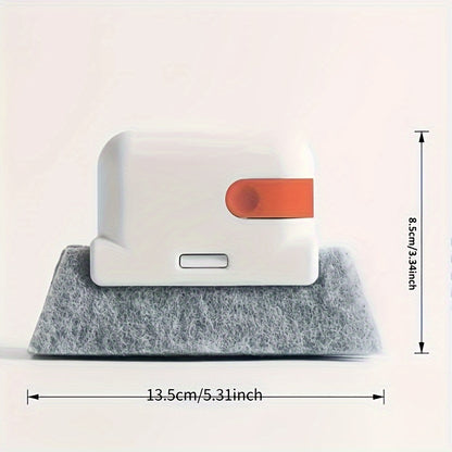 3pc Multipurpose Track Cleaning Brush Set - Easy-Glide Design, Durable Bristles for Door & Window Groove Cleaning, Ideal for Home & School