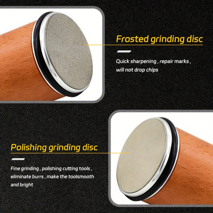 Rolling Knife Sharpener Knife Sharpener Tool With 15 & 20 Degree Magnetic Angle-Industrial Diamond Kitchen Knife Sharpener Kit Knife Sharpening Made Easy