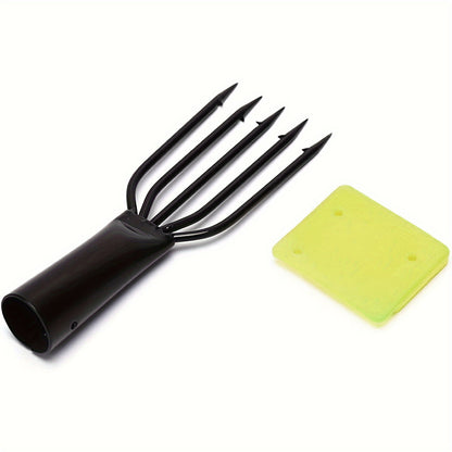 Stainless Steel Fishing Gaff with Silicone Protective Cover - Rust-Resistant Fish Spear Harpoon for Secure Catch Handling