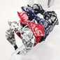 4PCS For A Set, Women's Multi-color Cashew Flower Fabric Bow Wide Edge Hair Accessories Headband, Fashionable Bosimi Style, Suitable For Daily Use