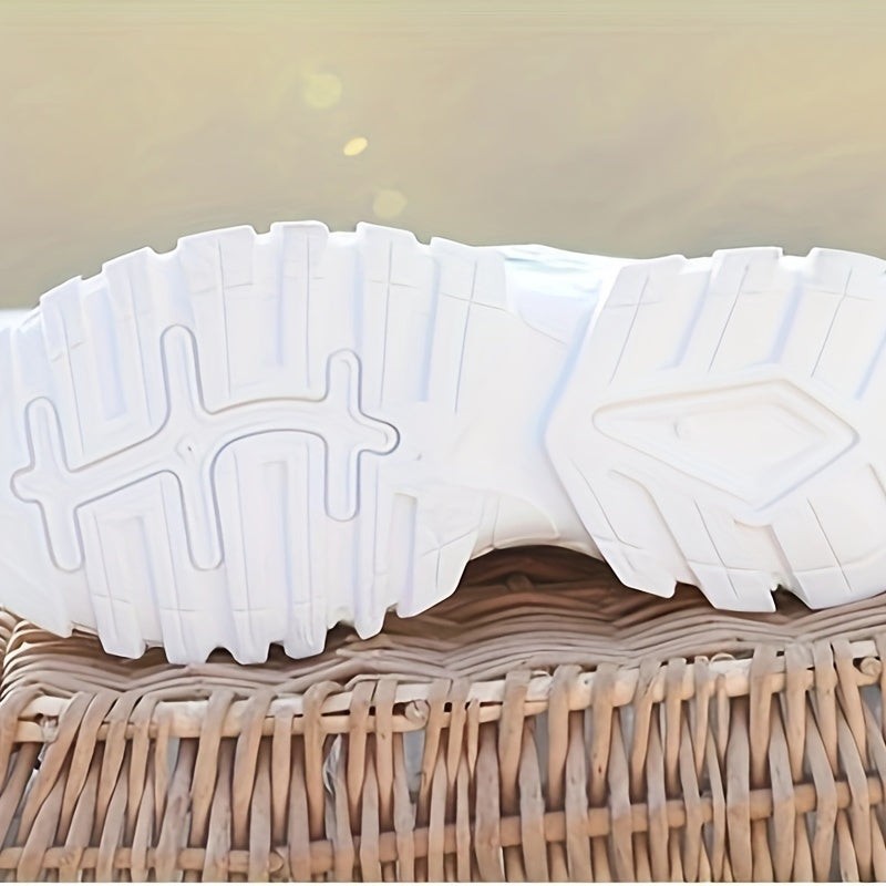 Breathable Mesh Women's Comfy Platform Sneakers, Trendy Casual Sports Shoes for Outdoor Running Trainers