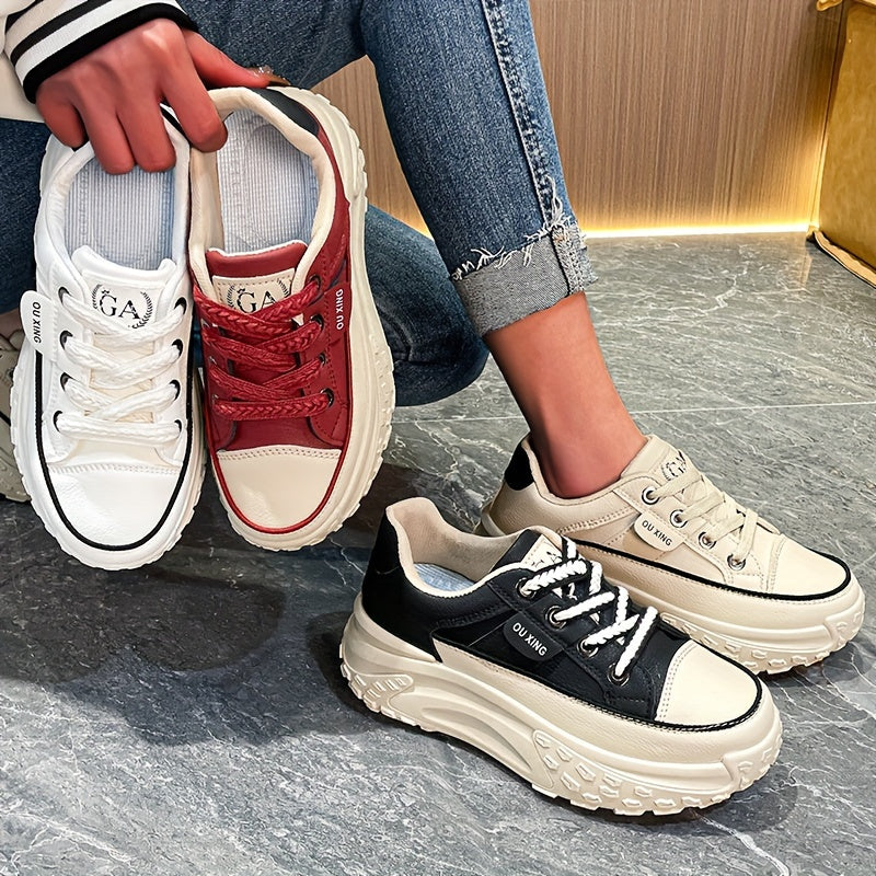 High-looking White Shoes Women's Tennis Shoes Elegant Women's Flat Shoes Comfortable Casual Sports Shoes