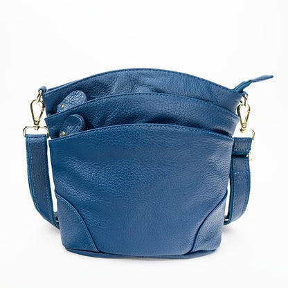 Men And Women Premium Genuine Cowhide Leather Crossbody Bag - Luxurious, Versatile, And Spacious With Ample Storage - Handbag Purse Cross Body Organizer Smart Phone Pockets