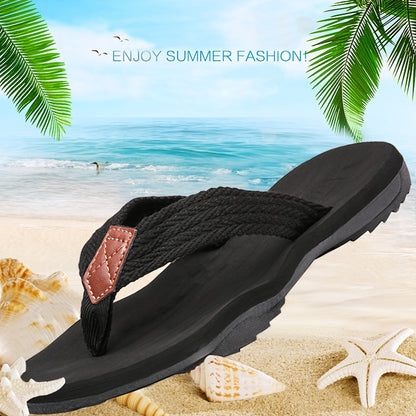 Men's Thong Sandals, Casual Non Slip Flip-flops Shoes Toe Post Sandals For Indoor Outdoor Walking, Beach Shoes For Spring And Summer