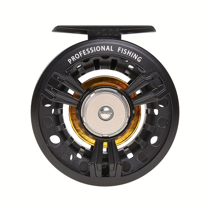 Metal Fly Fishing Reel, Metal Raft Wheel, Front Drag, Quick Line Removal, Suitable For Freshwater Saltwater Fishing
