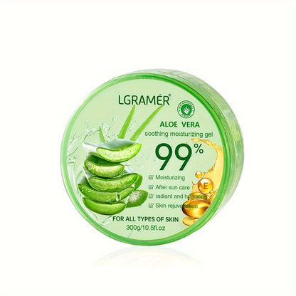 300g 99% Aloe Vera Moisturizing Gel, Essence Cream, Refreshing Aloe Vera Gel For Men And Women, Enhanced Skin Barrier, Deep Moisturizing And Hydrating Skin, Christmas Gift